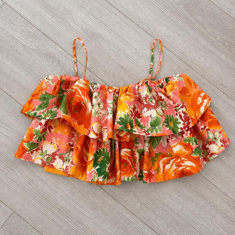 Zara Women's multi Crop-top